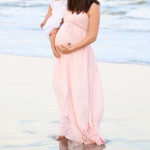 Pink Lily Maternity Dress